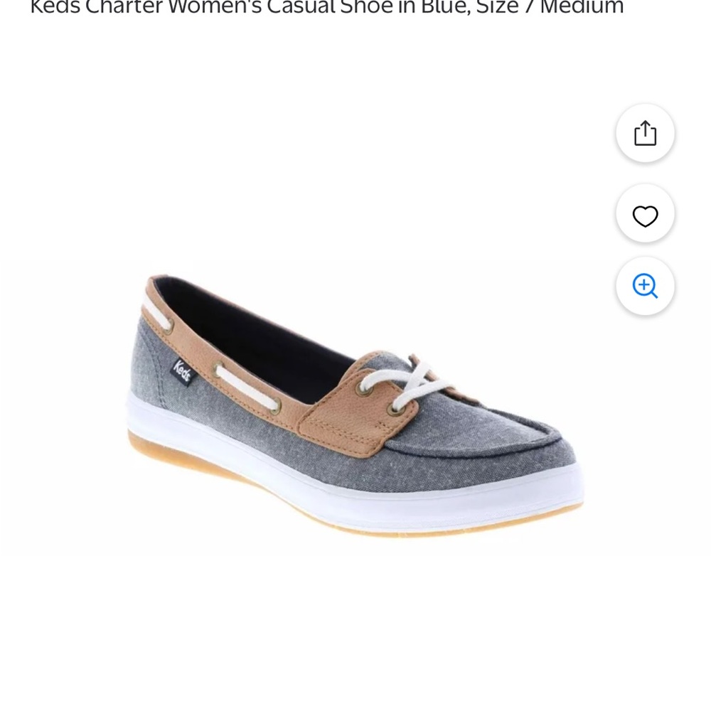 Keds Blue and Tan Flats with Nautical Style - Picture 9 of 10